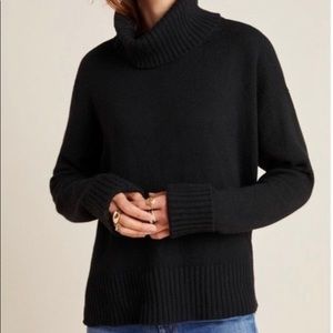 Anthropologie EUC Turtle Neck Sweater- High-Low Hem.